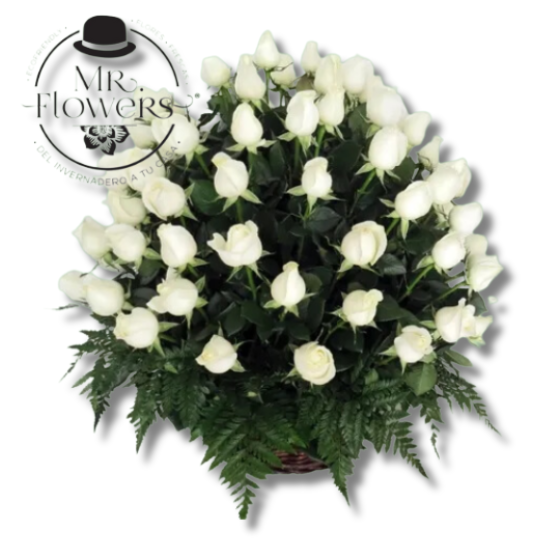Arreglo Floral con 50 Rosas