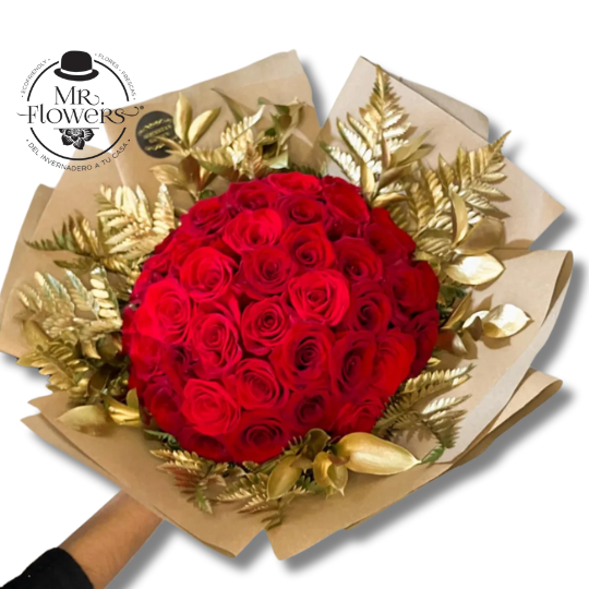 Ramo de 50 Rosas Golden