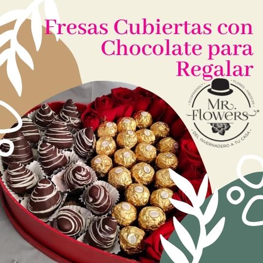 Fresas Cubiertas con Chocolate Para Regalar