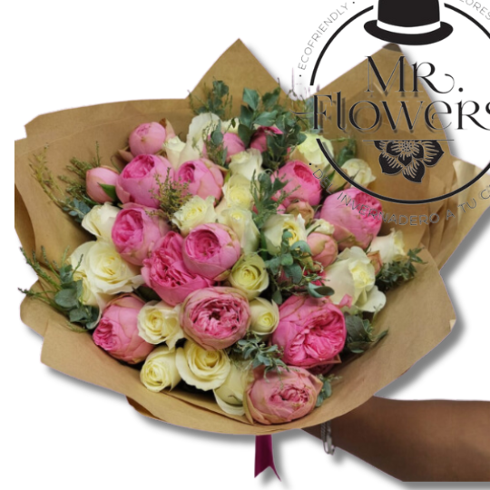 Ramo de Rosas y Rosas Inglesas